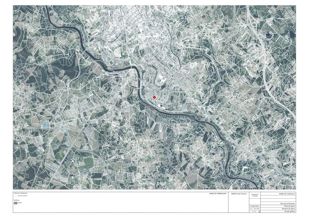 Mapa Ortofoto con Catastro generado por CorvoMaps